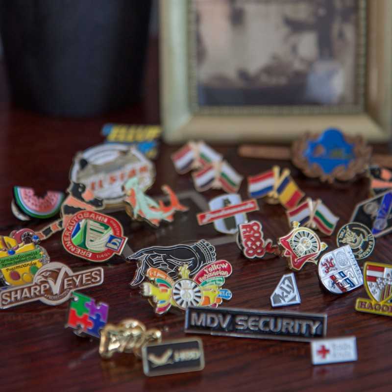 Custom Soft Enamel Lapel Pins – Textured Relief & Vibrant Colors