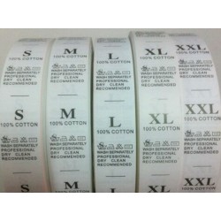 Woven Care Label Tag Rolls