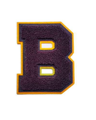 custom chenille letter patch