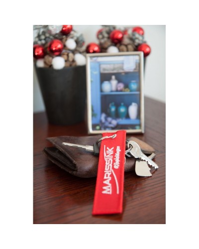 Embroidery keychain, dubble sides with your own logo's
