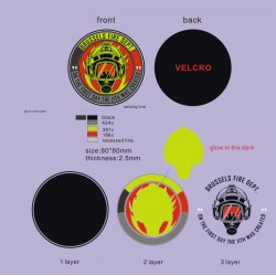 PVC / Rubber Badges voor Brandweer en helpverlener