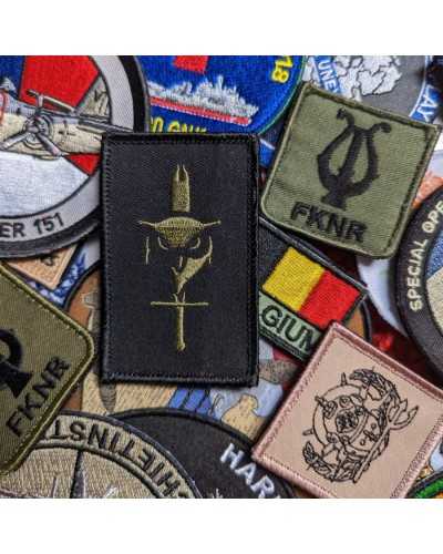 Emblemas militares bordados, distintivos ou remendos com velcro