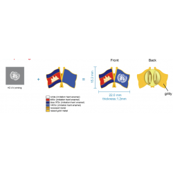 Vlag Reversspeldjes - Nationale Landenvlag Pins Van Europese Kwaliteit