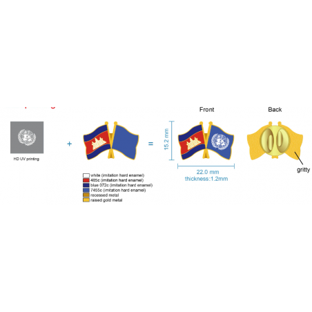Vlag Reversspeldjes - Nationale Landenvlag Pins Van Europese Kwaliteit