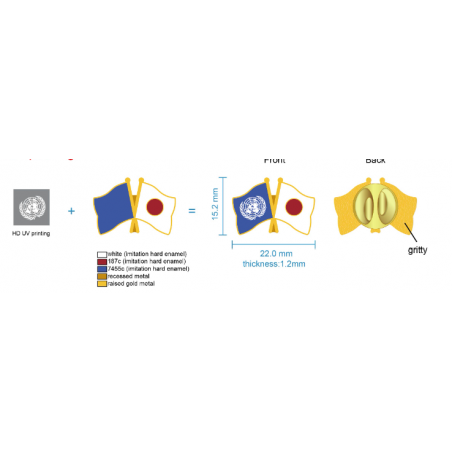 Vlag Reversspeldjes - Nationale Landenvlag Pins Van Europese Kwaliteit