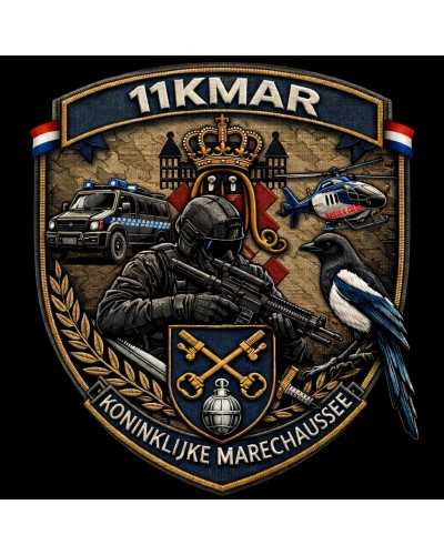 Militaire badges met sublimatiebedrukking en borduurwerk